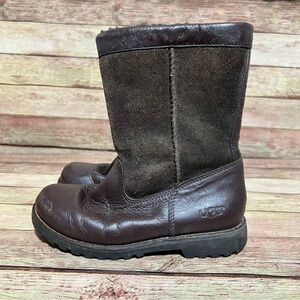 Ugg Brown Leather Riverton Boots